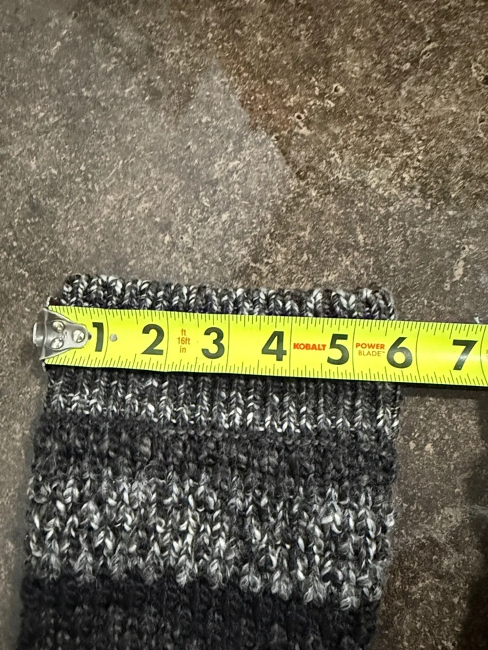 UGG Women's Cresthaven Boot Size 7 Wedge Heel Black Nubuck Gray‎ Knit Pull On